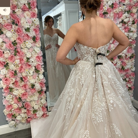 Ball gown wedding dress. Size 14. Never altered and never worn. - Picture 4 of 7